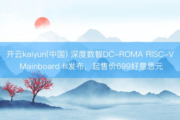 开云kaiyun(中国) 深度数智DC-ROMA RISC-V Mainboard III发布,起售价699好意思元