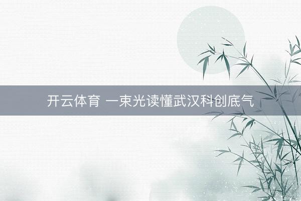 开云体育 一束光读懂武汉科创底气